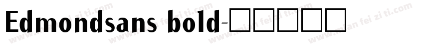 Edmondsans bold字体转换